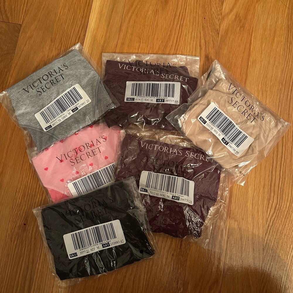 6 pairs of victoria’s secret underwear